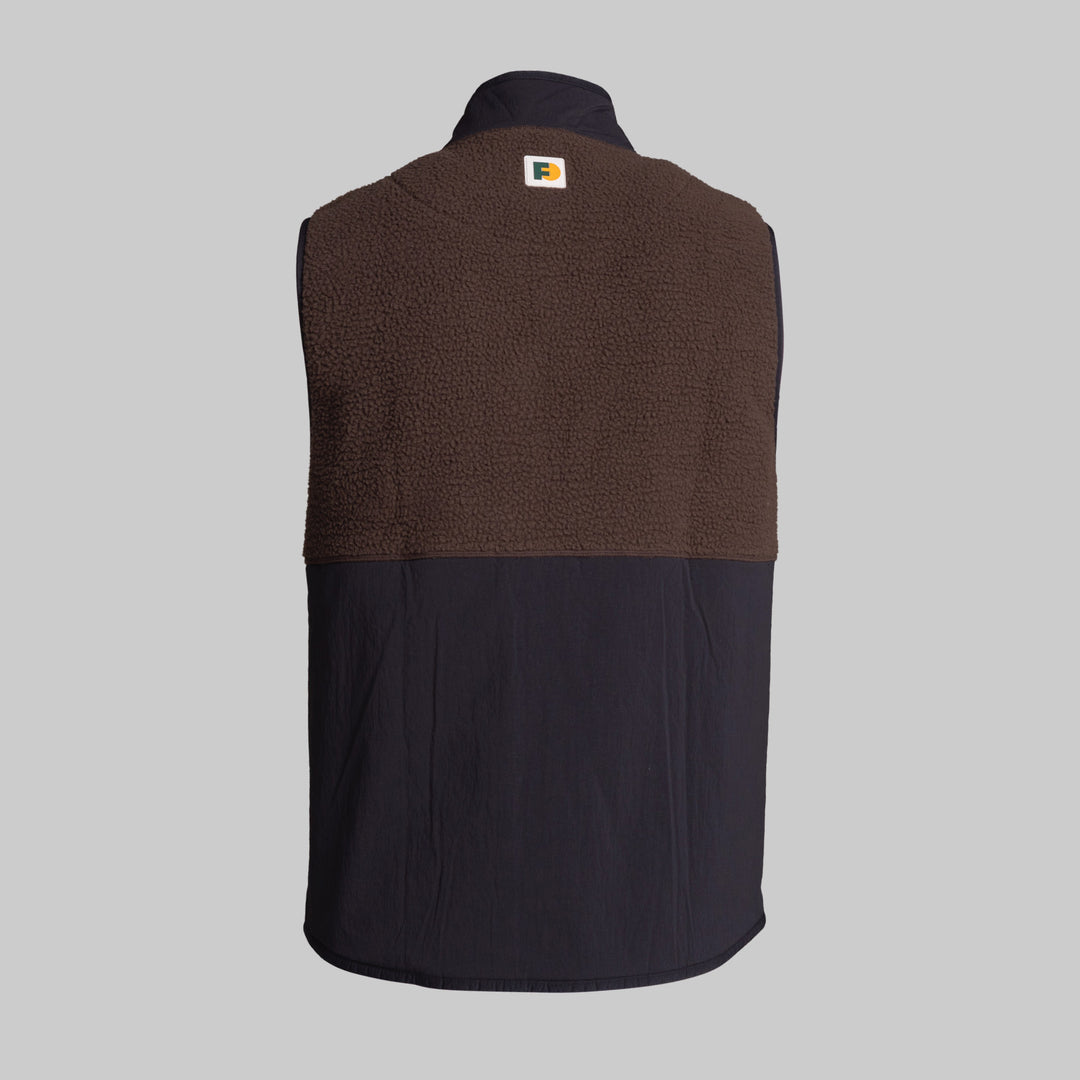 Fleece Vest - Timber Brown/Jet Black
