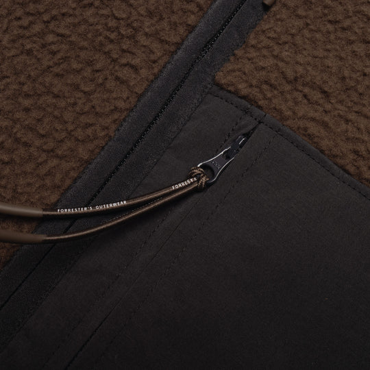Fleece Vest - Timber Brown/Jet Black
