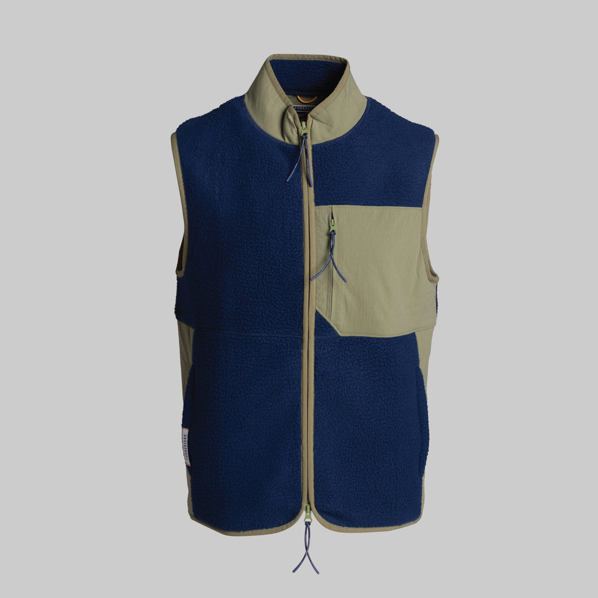 Fleece Vest - Pageant Blue/Loden Green