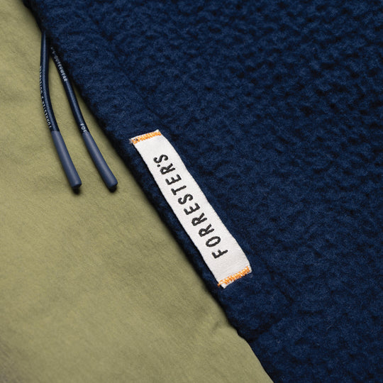 Fleece Vest - Pageant Blue/Loden Green