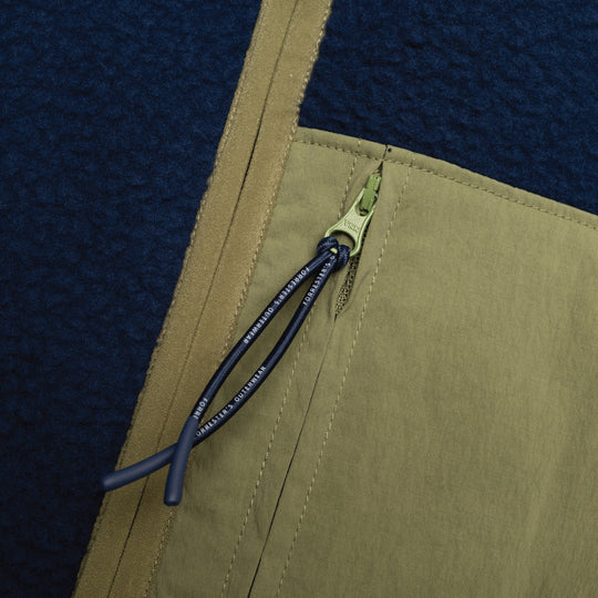 Fleece Vest - Pageant Blue/Loden Green